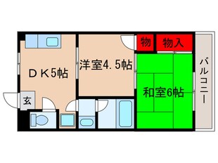 ダイユ－ハイツＡの物件間取画像